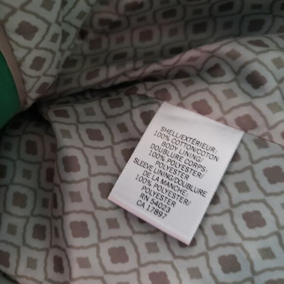 BANANA Republic green peacoat lined jacket size‎ XS - Picture 14 of 14